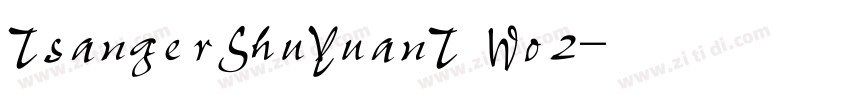 TsangerShuYuanT Wo2字体转换